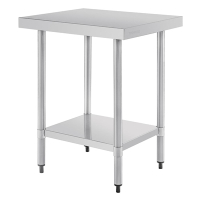 Commercial Stainless Steel Prep Table | Kitchen Worktop | 900x600x600mm | Vogue T389