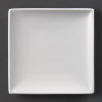 Square Plates | White Porcelain Plates | 140mm Dining Tableware | Olympia U153