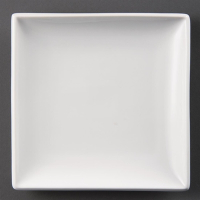 Square Plates | White Porcelain Tableware | 180mm | Olympia U154