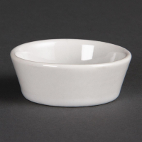 Sloping Edge Bowls | White Porcelain Bowls | 50mm Diameter | Olympia U161