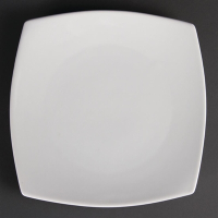 Rounded Square Plates | Whiteware Restaurant Plates | 240mm | Olympia U170