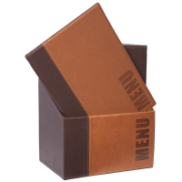 Contemporary Menu Covers | A4 Menu Holder | Storage Box Included | Securit U268