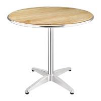 Round Ash Top Table | Wooden Dining Table | 800mm Diameter | U429