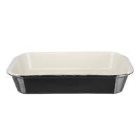 Cast Iron Roasting Dish | Large Roasting Pan | Black Cookware | Vogue U572