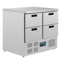 Commercial 4 Drawer Counter Fridge | Refrigerated Drawer Unit | 240 Litre | Polar U638