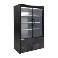 Commercial Multideck Display | Hinged Door Chiller | 1000mm Black | Zoin Cervinho UA055-100