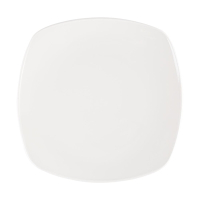 X Squared Plates | Square Dinner Plates | 252mm Plain Whiteware | Churchill W889