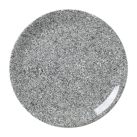 Coupe Plates | Crackle Black Dinnerware | 300mm Ceramic Tableware | Steelite Ink VV1042