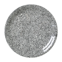Coupe Plates | Crackle Effect Tableware | 203mm Diameter | Steelite Ink VV1044