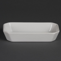 Oblong Hors d'Oeuvre Dishes | Whiteware Appetizer Plate | 185mm | Olympia W425