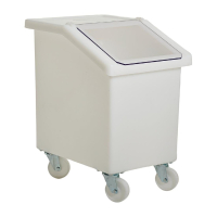 Mobile Ingredient Bin | Food Storage Container | 90L Capacity | White | W782