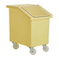 Mobile Ingredient Bin | Food Storage Container | 90L Capacity | Yellow W783