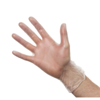 Powdered Vinyl Gloves Medium | Disposable Catering Gloves | 100 Pack | Vogue Y252-M