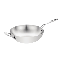 Commercial Tri Wall Wok | Flat Base Wok | 305mm | Vogue Y261