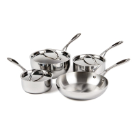 Commercial Tri Wall Pan Set | Cooking Pan Set | Professional 4 Piece | Vogue S888