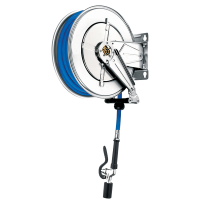Commercial Wash Down Hose Reel | Self-Retracting Hose | 15m Capacity | AquaJet MSRK15/FBG