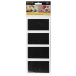 Adhesive Chalkboard Labels | Rectangle Blackboard Stickers | Reusable Food Labels | Securit CM569