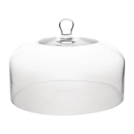 Glass Cake Stand with Dome | Cake Display with Cover | 280x320mm | Olympia CS014
