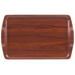 Room Service Tray | Walnut Laminate Tray | 640mm With Handles | Cambro DL156