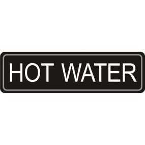 Adhesive Airpot Label | Hot Water Label | Self-Adhesive Beverage Identifier | K705