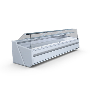 Commercial Serve Over Counter | Deep Refrigerated Display | 2580mm Multiplexable | Igloo Luzon BA260WGM