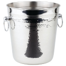 APS Champagne Bucket with Handles Hammered Finish CB883