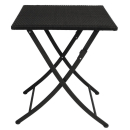 Bolero Square PE Wicker Folding Table 600mm GL302