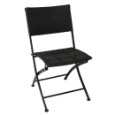 Bolero PE Wicker Folding Chair Set (Pack of 2) GL303