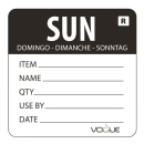 Vogue Removable Day of the Week Label Sunday L072