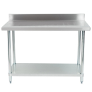 Modena WT1200-Ga Stainless Steel Wall Prep Bench Table - 1200w x 600d x 850h
