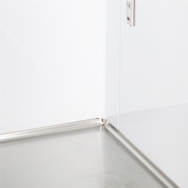 Interlevin LGC2500 Glass Door Merchandiser White Glass Door 690mm wide