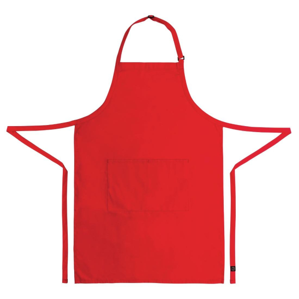 Colour by Chef Works Bib Apron Red B196