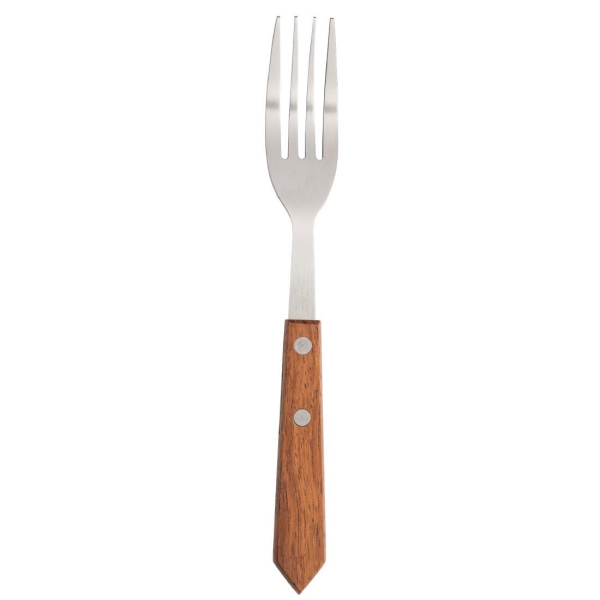 Olympia Steak Forks Wooden Handle C137