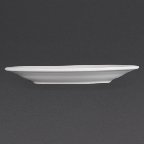 Olympia Whiteware Wide Rimmed Plates 165mm CB478