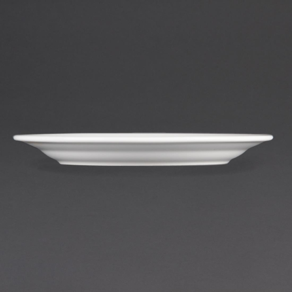 Olympia Whiteware Wide Rimmed Plates 230mm CB480