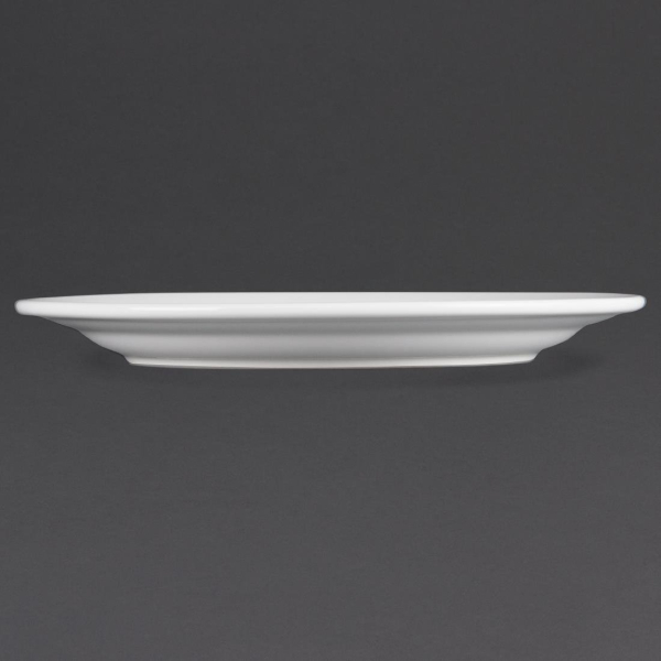 Olympia Whiteware Wide Rimmed Plates 250mm CB481