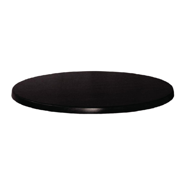 Werzalit Round Table Top Black 800mm CC513