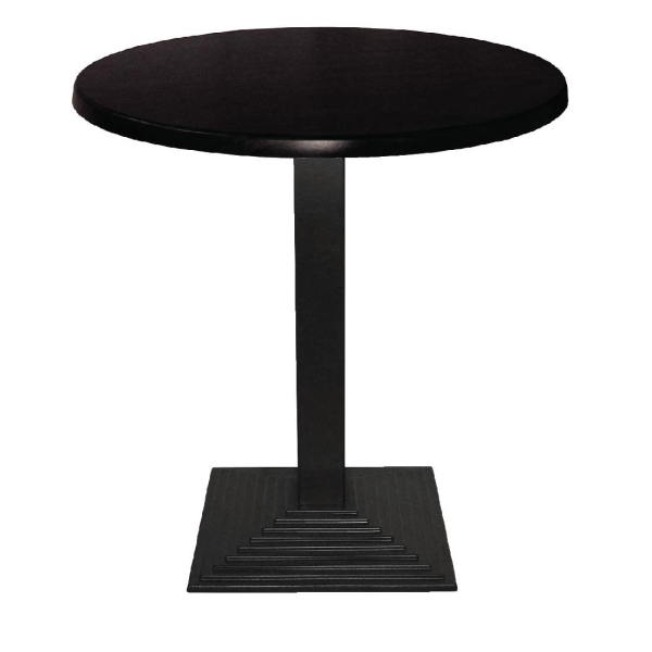 Werzalit Round Table Top Black 800mm CC513