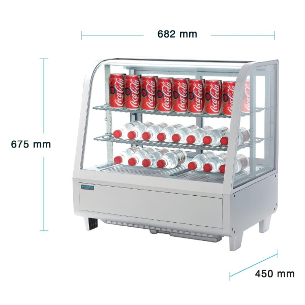 Polar CC666 Chilled Food Display 100 Litre White 