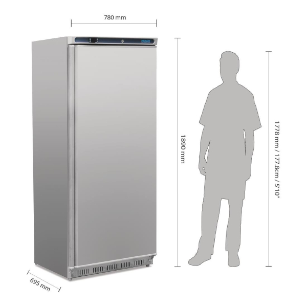 Polar CD085 Commercial Freezer Single Door 600 Litre