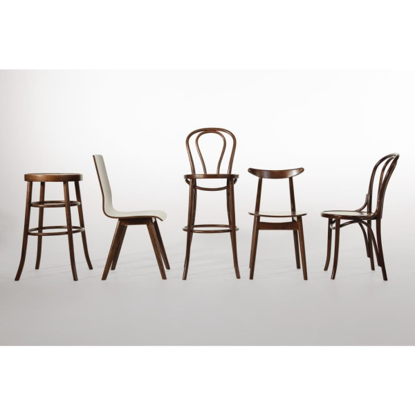 Fameg Bentwood Bistro Side Chairs Walnut Finish (Pack of 2) CF139