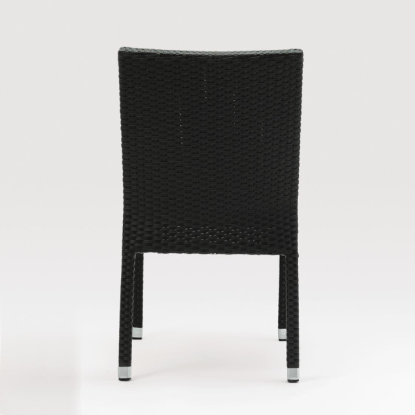 Bolero Wicker Side Chairs Charcoal (Pack of 4) CF159