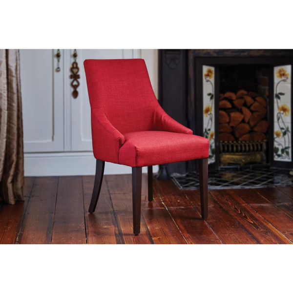 Bolero Dark Red Finesse Dining Chairs (Pack of 2) CF368