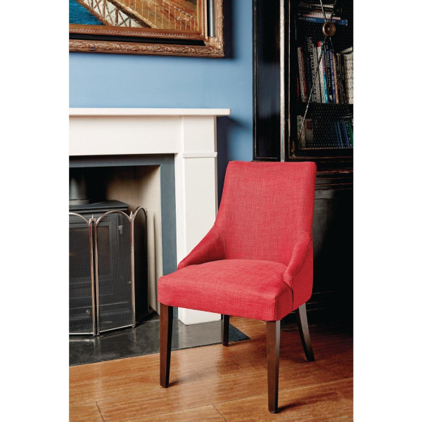 Bolero Dark Red Finesse Dining Chairs (Pack of 2) CF368