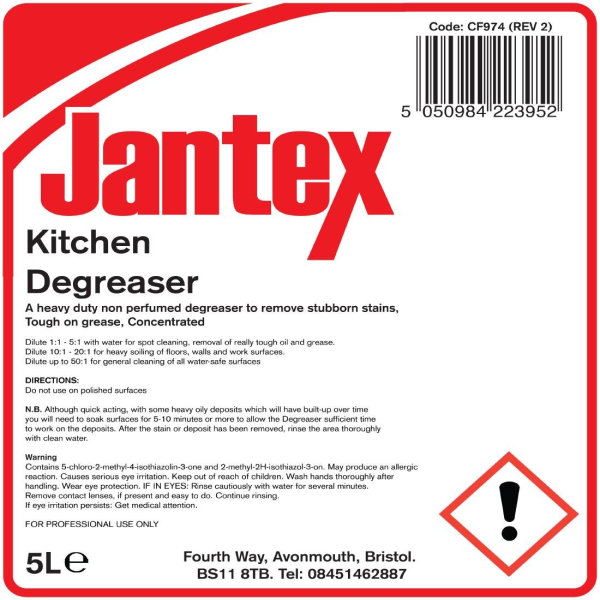 Jantex Kitchen Degreaser 5 Litre CF974
