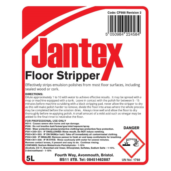 Jantex Floor Finish Stripper CF988
