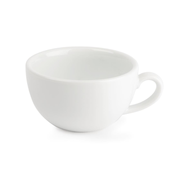 Royal Porcelain Classic White Cappuccino Cups 200ml CG023