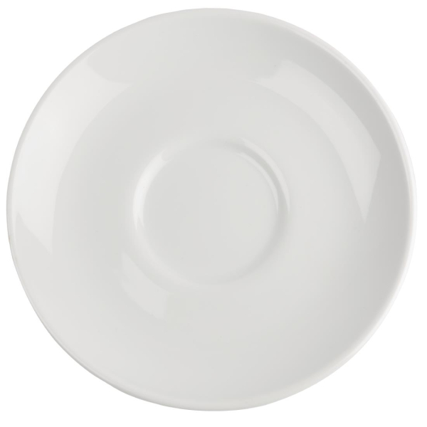 Royal Porcelain Classic White Cappuccino Saucers 150mm CG031
