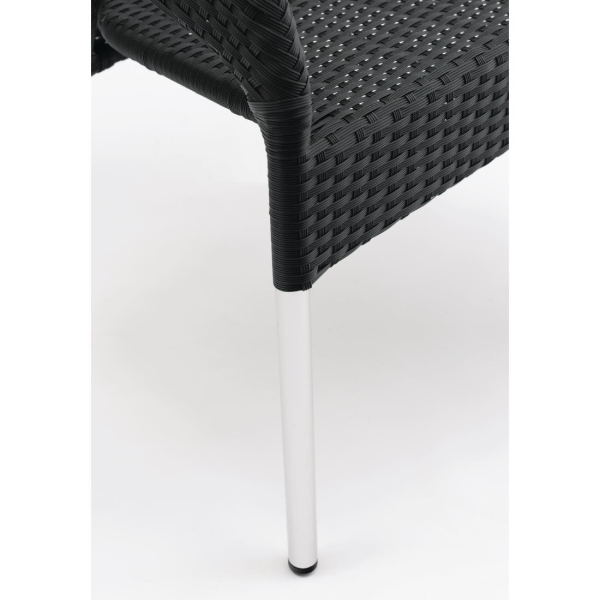 Bolero Wicker Wraparound Bistro Chairs (Pack of 4) CG223