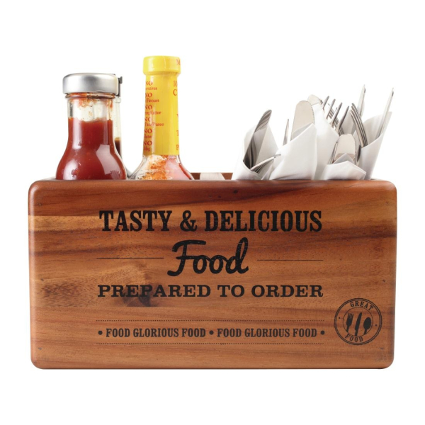 T&G Food Glorious Food Table Tidy with Chalkboard CL179
